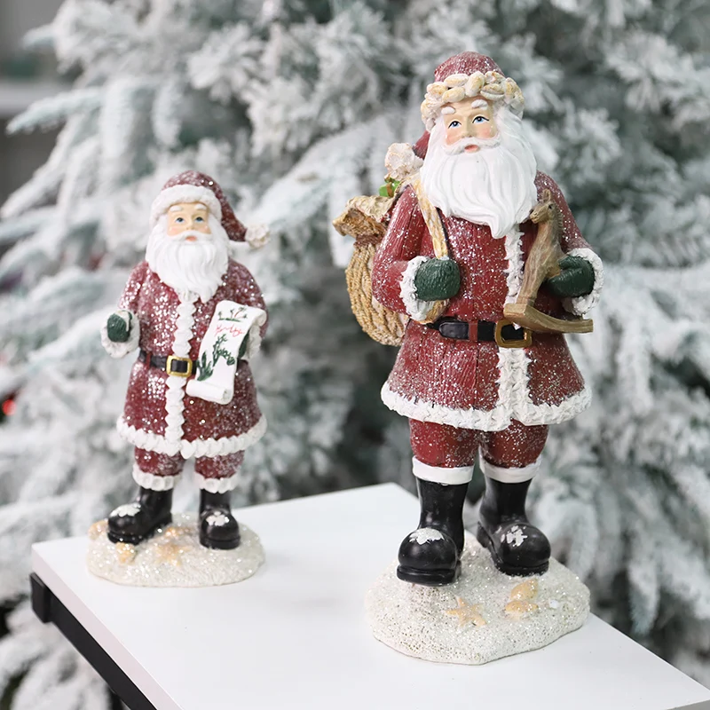 Redecco Popular Poly resin Santa Claus Santa Claus Costume Mascot Santa Clause For Sale