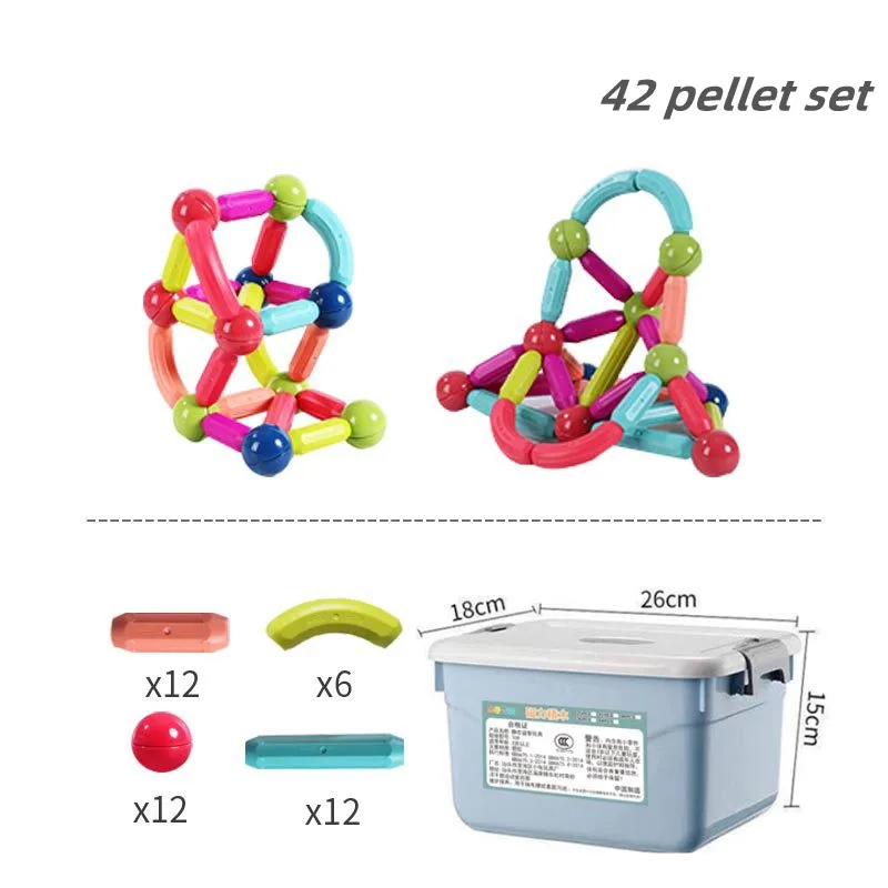 Magnetic stick children puzzle puzzle blocks baby big particle magnet assembly girls and boys magnet early education toys