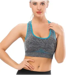 Women seamless removable padded sport bra fitness yoga gym sexy bra tops