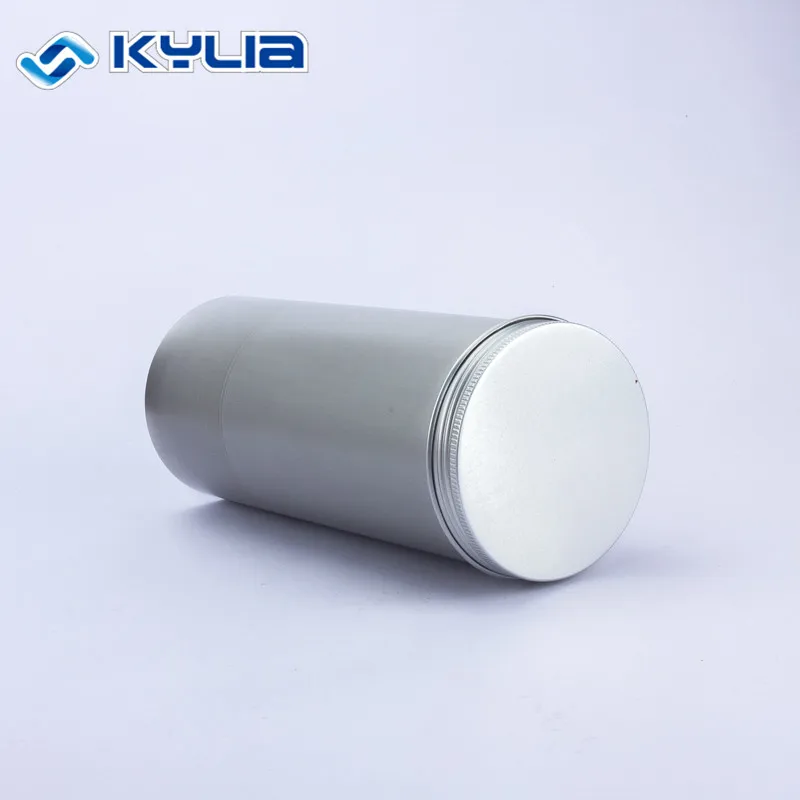 Empty Personal Care Gift Packing Tube Tin 100g Tall Aluminum Cylinder Hair Wax Canister