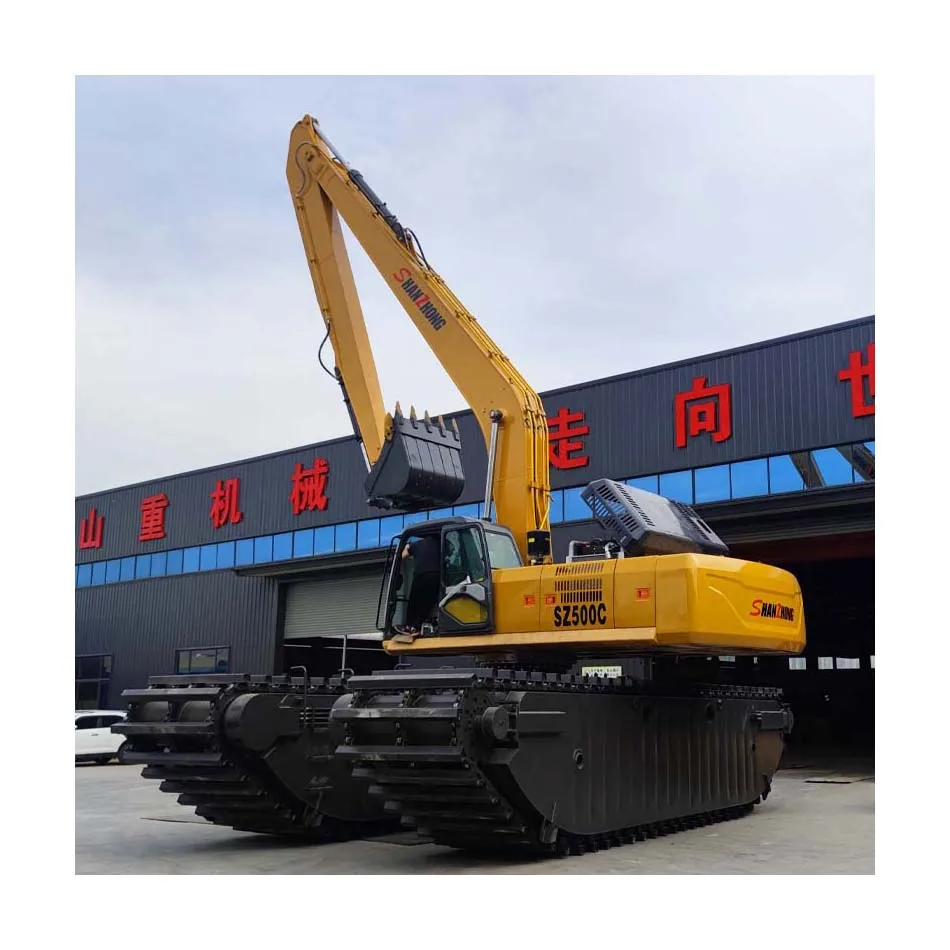 China Top Brand Shanzhong Multipurpose Floating Amphibious Boat Excavator in Kazakhstan
