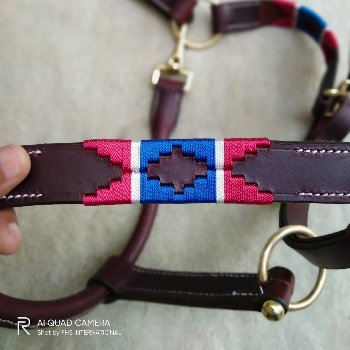 Top Quality Traditional Argentinian Hand Stitched Polo Leather Horse Halter Polo Sports Accessories