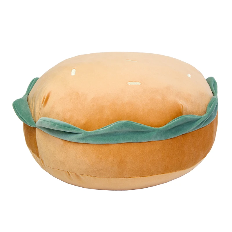 Custom Designer Plush Cushion Toys Hamburger Shaped Plush Toy Pillow