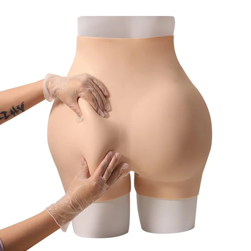 Silica Gel Sexy large silicone panties buttocks  Hips New Style Silicone bum Sexy Hip Pants Silicone Rubber Hip Pants Open Front