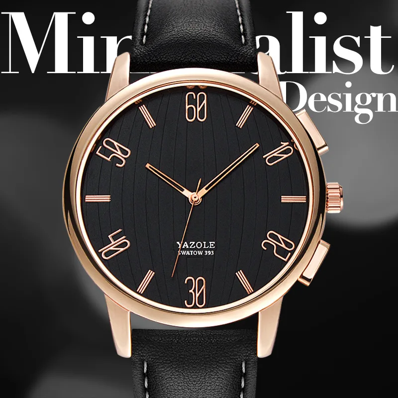 YAZOLE D 393 China Cheap Price Watches Men Business High Quality Quartz Wristwatches OEM Logo Waterproof Reloj de los hombres