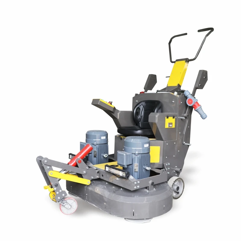 Wet Dry Use Drive Dual Disc Variable Frequency Remote Control Tile Polishing Grinding Machine Concrete Floor Grinder with Vacuum