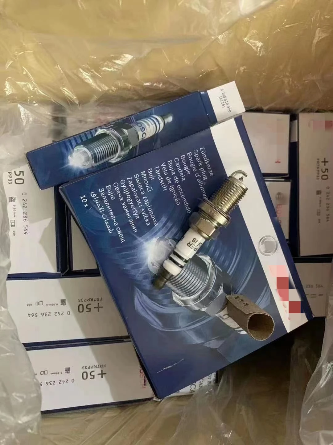 OEM 0242235666 Подлинная иридиевая Свеча зажигания для BOSCHs FR7DC + 7955 8 детали автомобильного двигателя