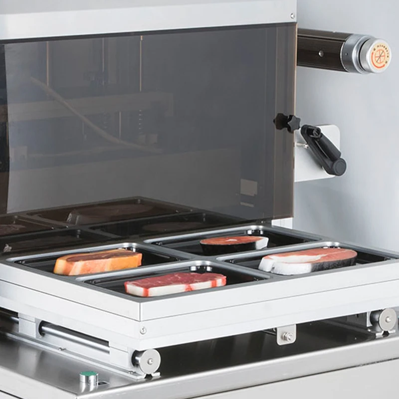 Automatical  thermoforming vacuum machine Food Tray Sealer Machine Tray Sealing