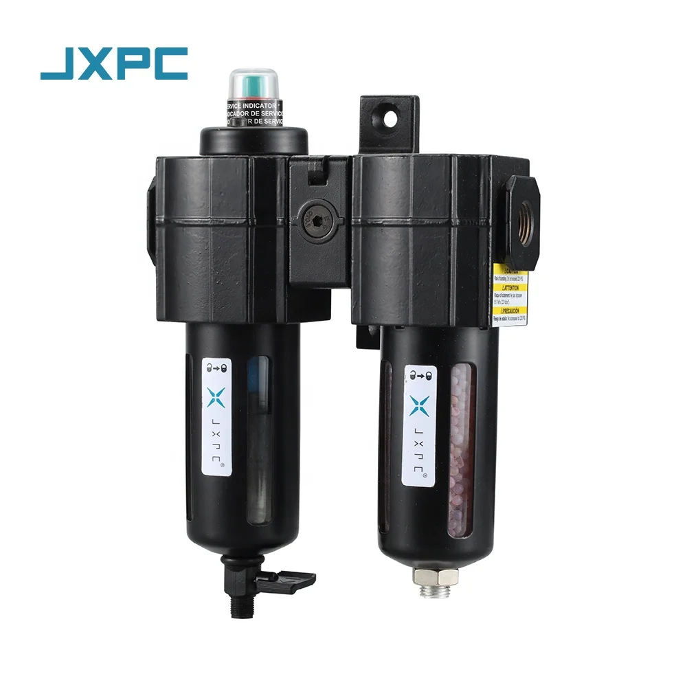 JXPC Modular Type Plastic Bowl Air Compressor Filter Regulator and Lubricator Unit