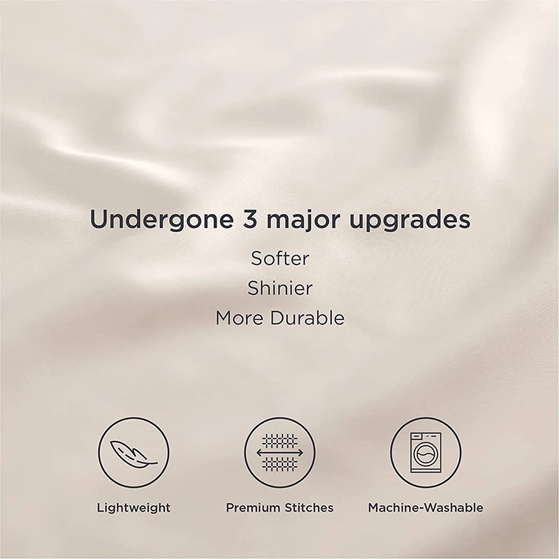 wholesale Super Soft Luxury satin Pillowcase Envelope Closure silky Pillow cover for hair and skin