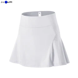 JRT Wholesale Skin-friendly Resist-wrinkle High Waist Sexy Women Sportswear Tennis Skirt With Shorts