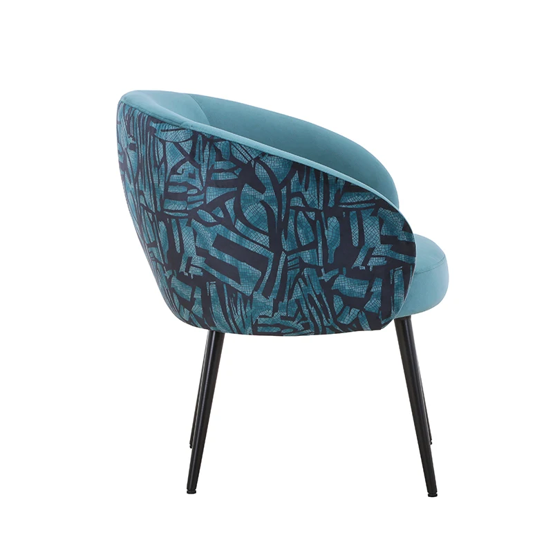 New Design Dining Room Furniture modern velvet dining chair Upholstered restaurant chair salon chair