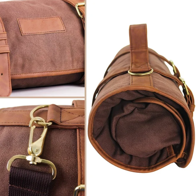 Multi-function Barista Tools Storage Bag Camping Coffee Kit Storage Bag Coffee Tool Accessories Bartender Tools Roll Storage Bag