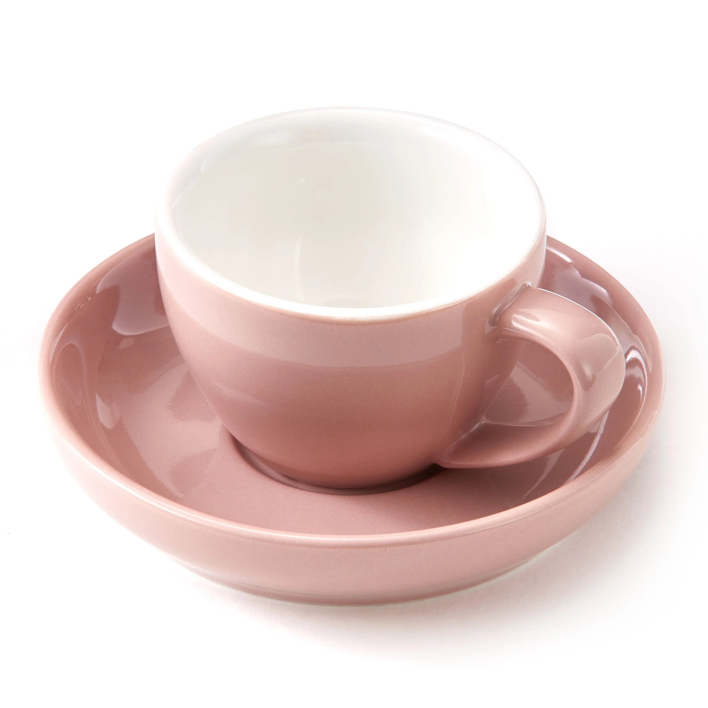 Fancy design candy color ceramic wholesale tea cups and saucers set