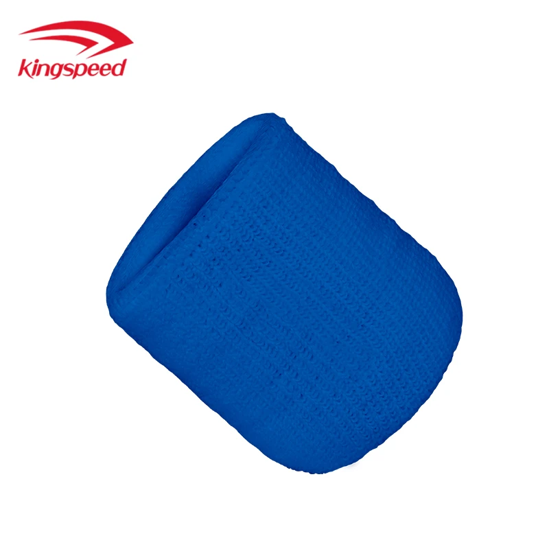 RTS Single Color Wristband Blue Color Sweatbands Breathable Tennis Sports Wrist Sweat Bands Cotton Sweatband