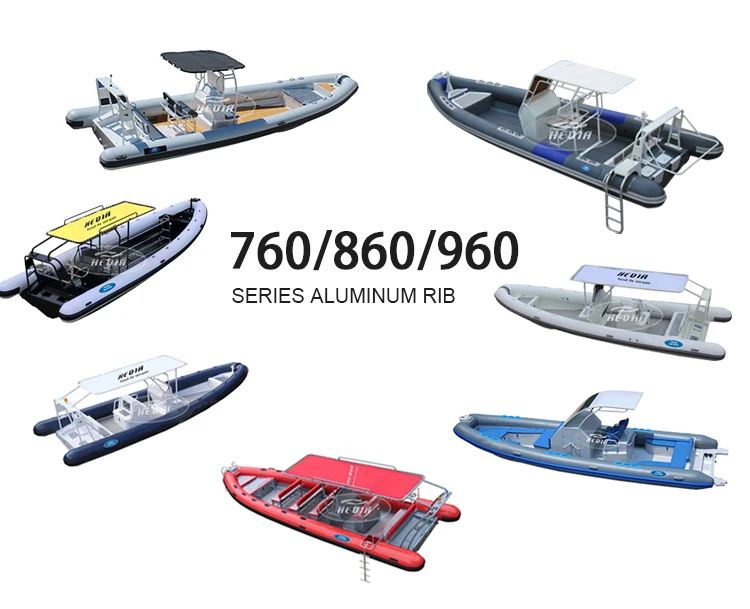 ce 25ft rib 860 hypalon inflatable boat patrol luxury aluminum rib boat 7m for sale