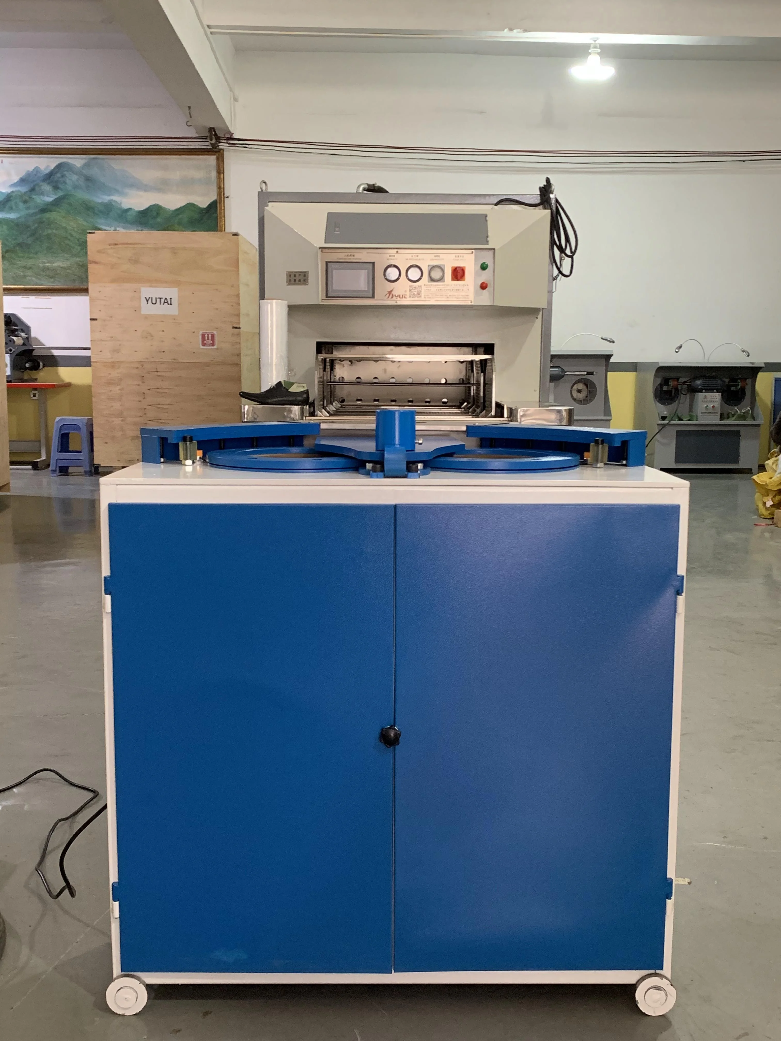 YT-2006 Pneumatic Air Bag Barrel Type Shoe Pressing Machine Sole Attaching Machine For Sports/Casual/Flat Shoes Footwear Machine