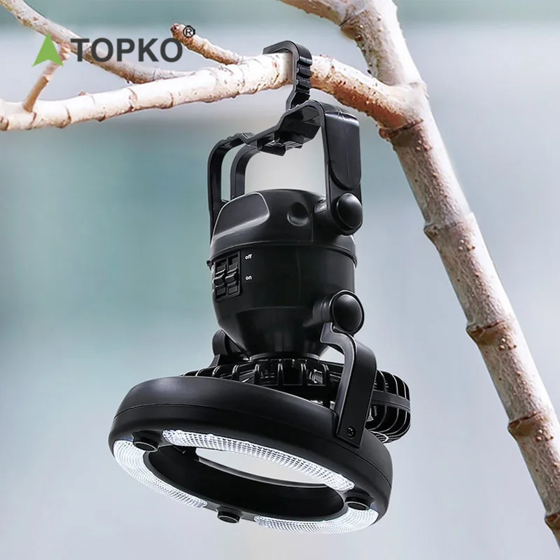 TOPKO Оптовая продажа Новый 18 светодиодный фонарь для кемпинга удобный ультрауличный палатки можно повесить вентилятор с