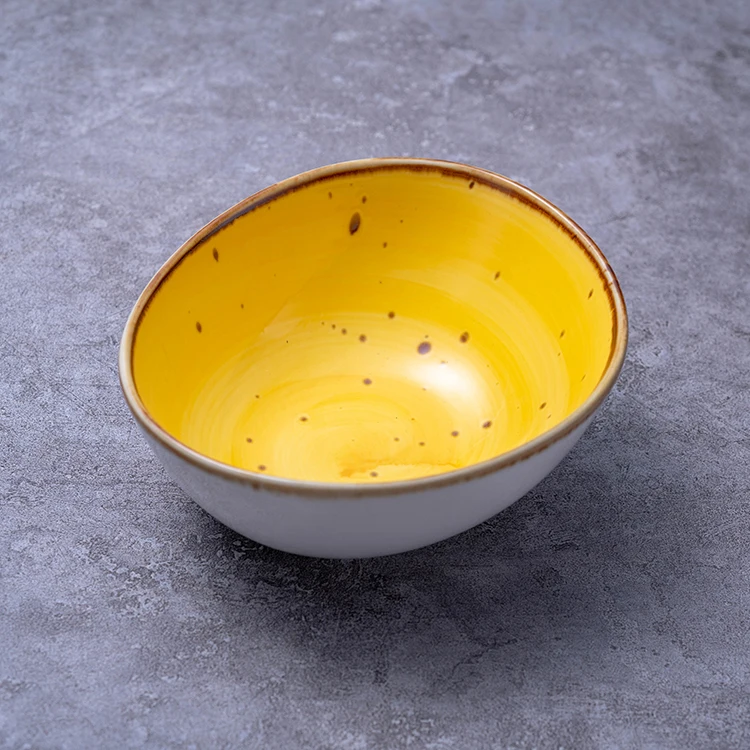  Горячая Распродажа яркие цветные глазурованные миски для супа с окантовкой фарфоровые красивые керамические