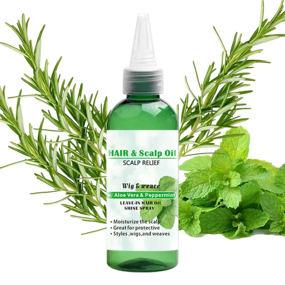 Private Label Natural Organic Biotin Keratin Anti Loss Regrowth Hair Treatment Scalp Care Products Hair Growth Oil Serum