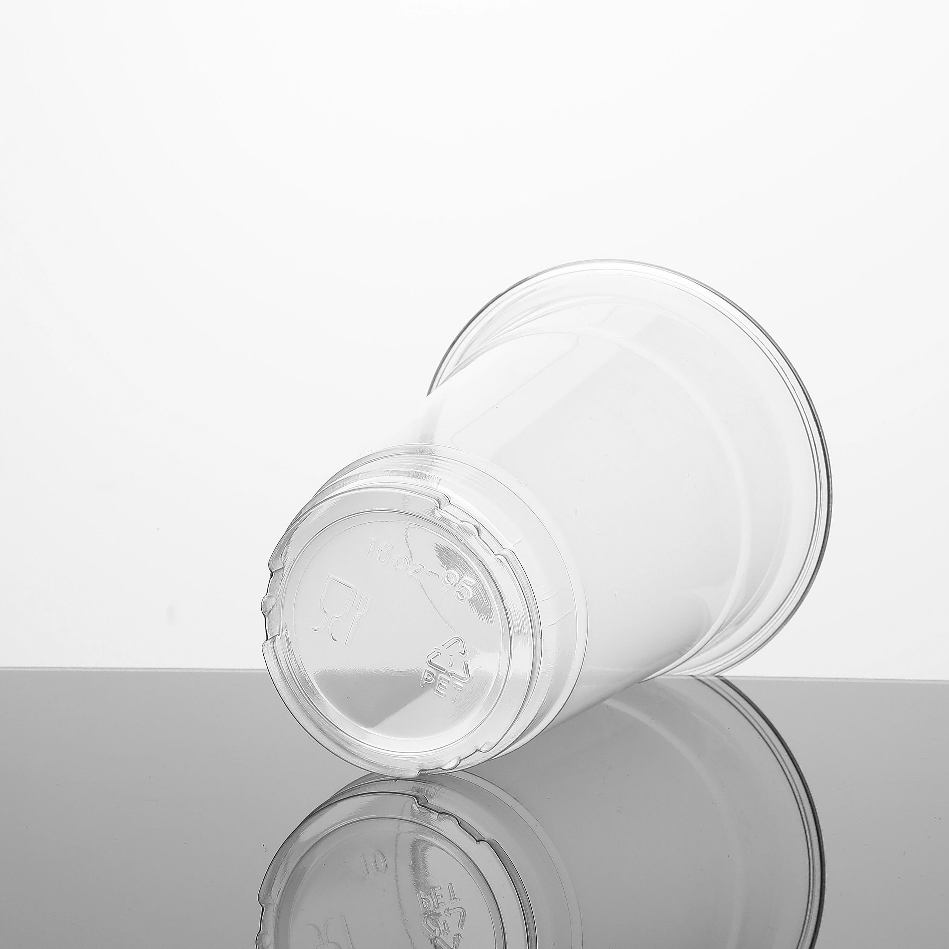 
Clear PET Plastic Smoothie Cup Takeaway Milkshake Cup Yogurt Jelly Ice Cream Disposable Cup 