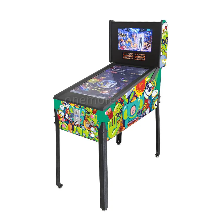 Best Popular 32 inch Mini Virtual Pinball Game Machine With High Quality LED Buttons and Pinball Plunger