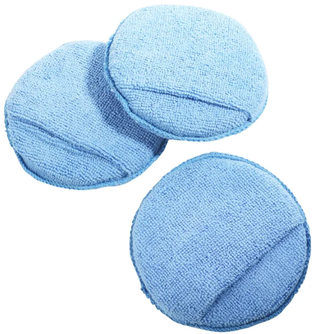 6 Pack Multipurpose Microfiber Sponge Applicator Pads Detail Polishing Foam for Microfiber Wax Application
