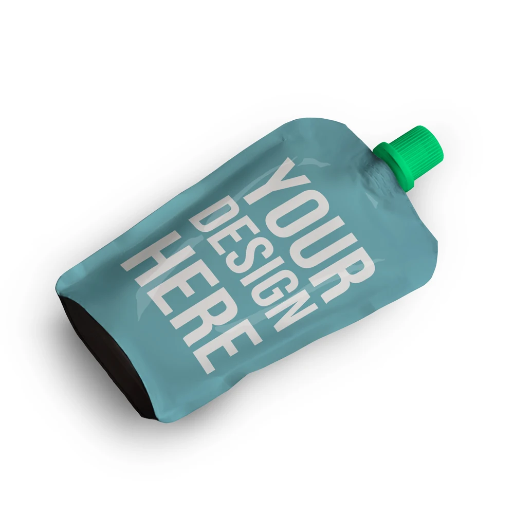 Custom Logo Sample 250ml Eco Friendly Spout Pouch Liquid Drink Beverage Packaging Pouches Reusable Liquid Juice Bag