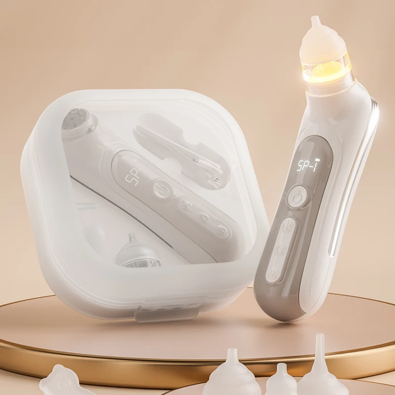 Electric Nose Suction Vacuum Newborn Electric Nose Cleaner Baby Nose Sucker Food Grade Hygienic Suction Infant Nasal Aspirator