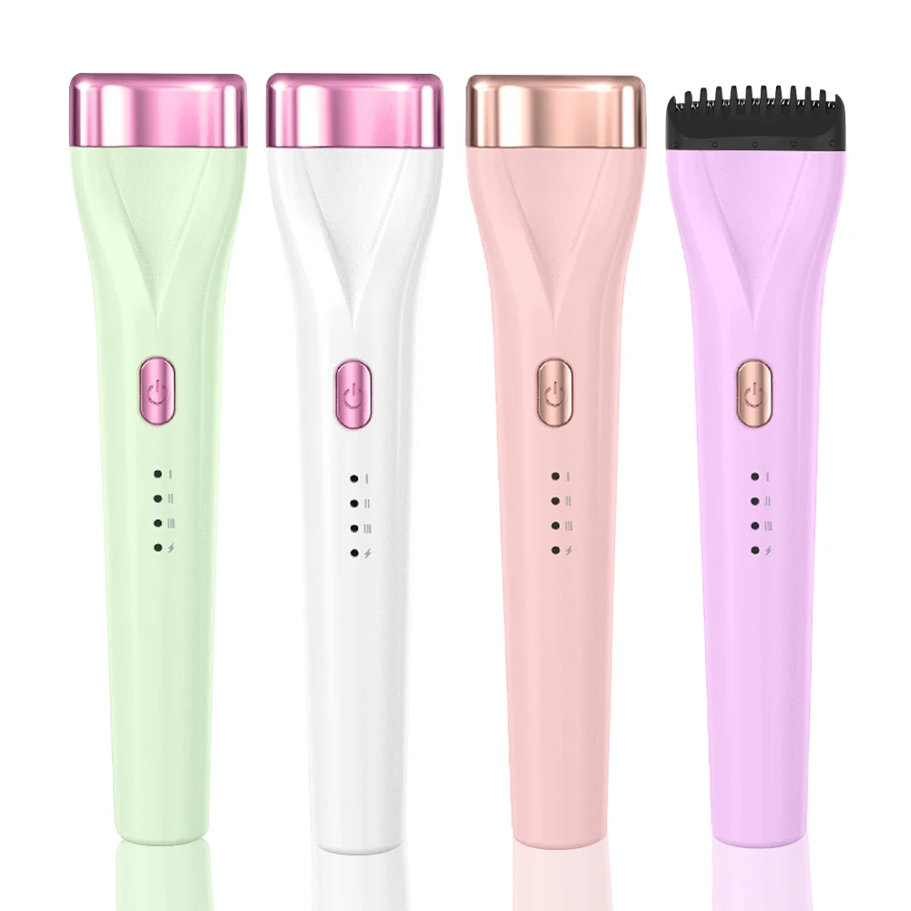 Wholesale Portable Mini Cute brush shapeEyelash Heated Curler Electric Perm Eyelashes Heating Eyelash Curler