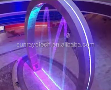 Big project sculpture water curtain and graphical waterfall for event celebration stage