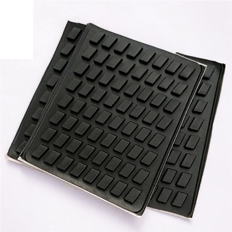 Custom Anti collision Sheet Transparent Self Adhesive Backed Sticky Silicone Rubber Bumpers Square Round Dots Feet Pad Gasket