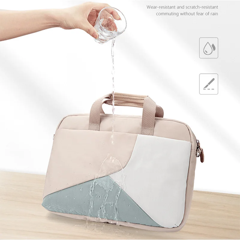 Wholesale Custom 13/14/15/15.6 Inch Portable Waterproof Contrasting color stitched oxford Laptop Bag for Men Women Computer