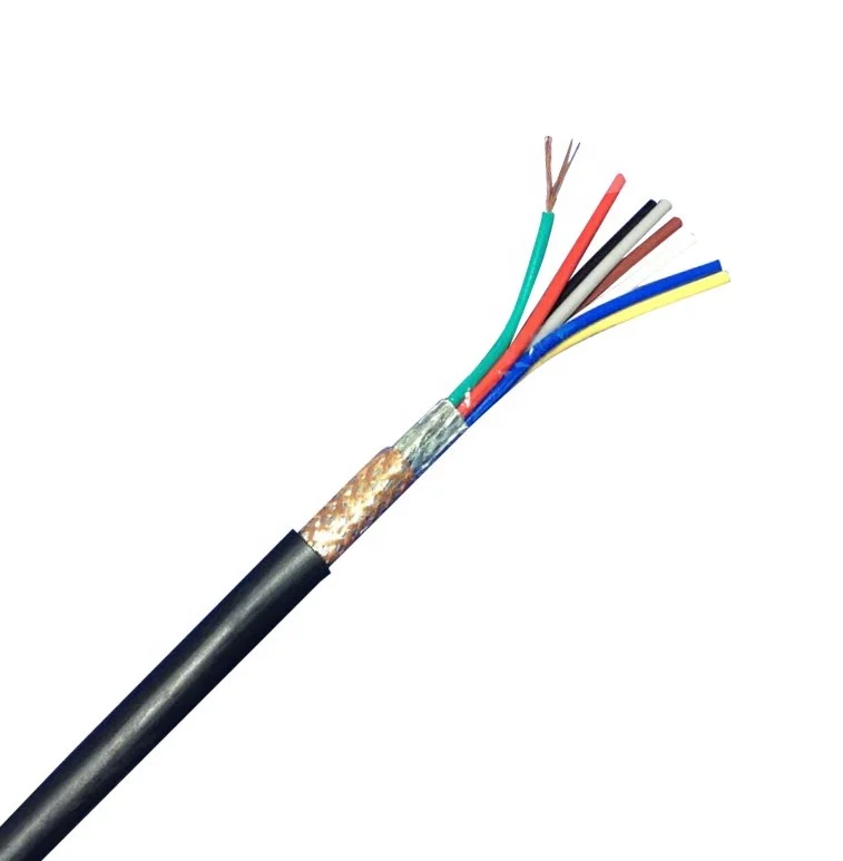 Factory Price RVVP 8x0.5mm Cable Shielded Flexible Cable 300v Electrical Wire 8 Core Signal Control Cable