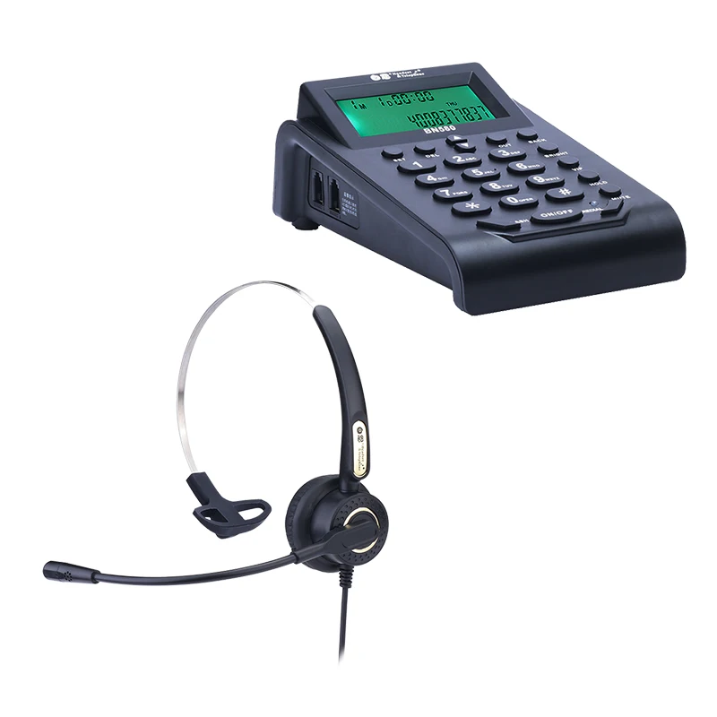 
Bn580 + dh70 noise reduction headset call center equipment headset phone for call center or telemarketing 