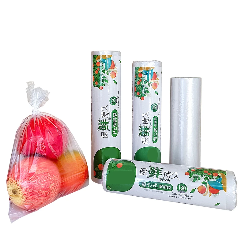AIUDO Excellent Quality Customized Size Waterproof Anti-Hot Kitchen Use 45Cm 10Mic Fresh Keeping Pe Cling Film