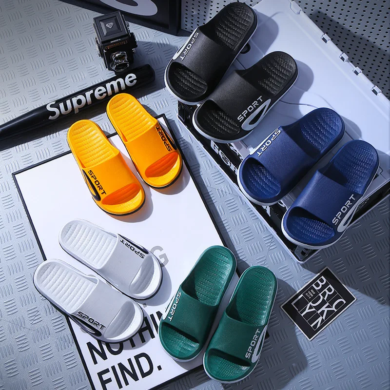 Hot selling fashion trend low moq unique new type soft sole unisex pvc shower home use gym sport massage casual slide sandals