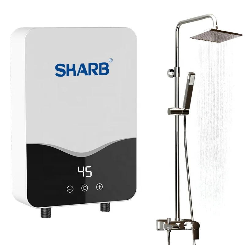 5500W 220V High Quality Black+White  Instant Water Heater Electric Water Heater electric tankless water heater