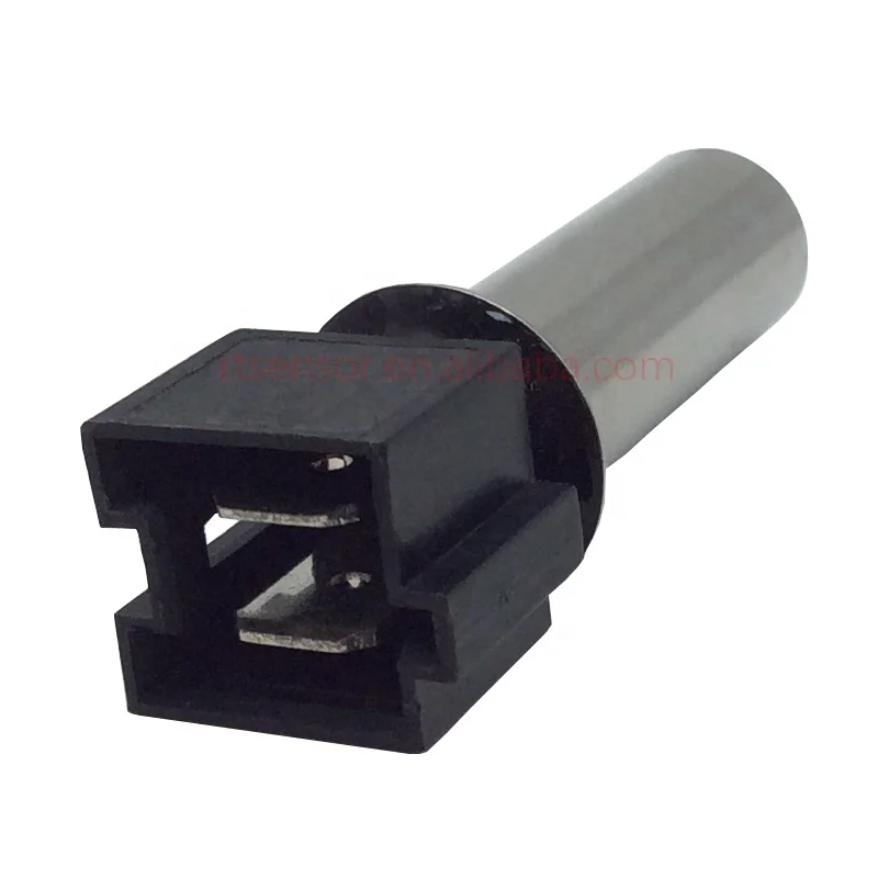Washing Machine NTC Temperature Sensor With White Connector 6.3 , Stainless Steel Temperature Sensor With Black Terminal