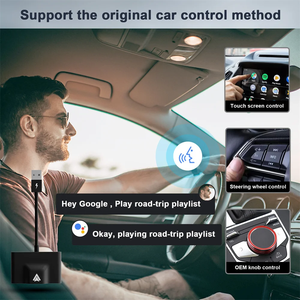 Wired To Wireless Dongle Wifi Car Carplay Adapter Android Auto Adapter Android Auto Usb Type C Adapter