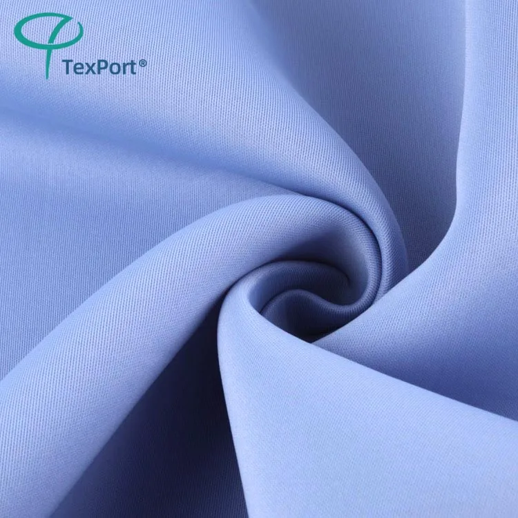 Wholesale Custom Colorful Textiles Polyester Spandex 250gsm Air Layer Thin Scuba Fabric for Bag Dress Garment