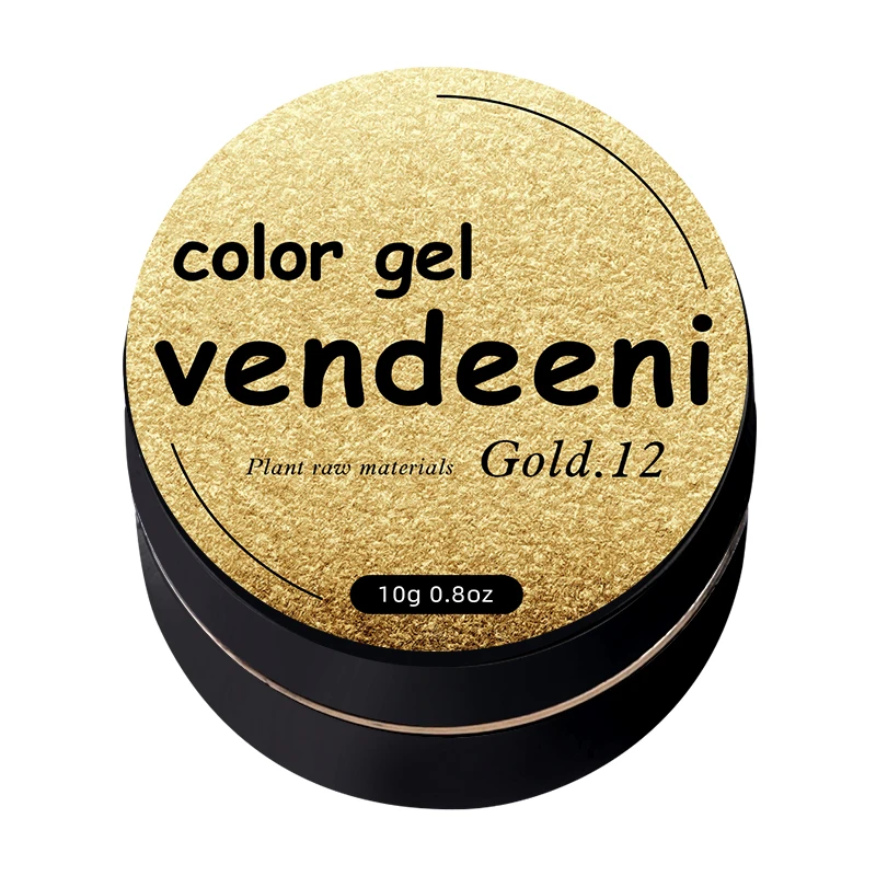 Vendeeni 12 Color Gel Paint  Nail Gel Set Soak Off Nail Art LED 12 colors  Pure Painting gel nail polish
