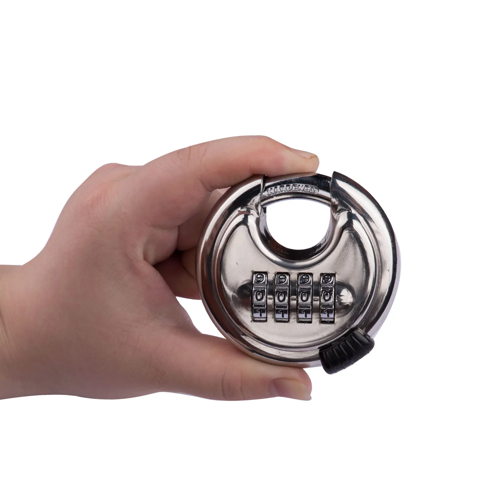 4 цифры комбинации 201 # дисковой замок Heavy Duty Высокая безопасность замки пусковой площадки Анти-кражи нержавеющей стали круглый диск дверные замки 70 мм