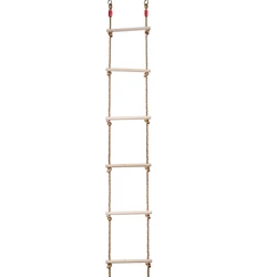 High quality outdoor climbing equipment children large wooden rope ladder toy