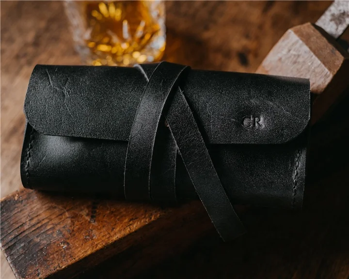 watch roll bag, handmade watch bag, watch and jewelry case