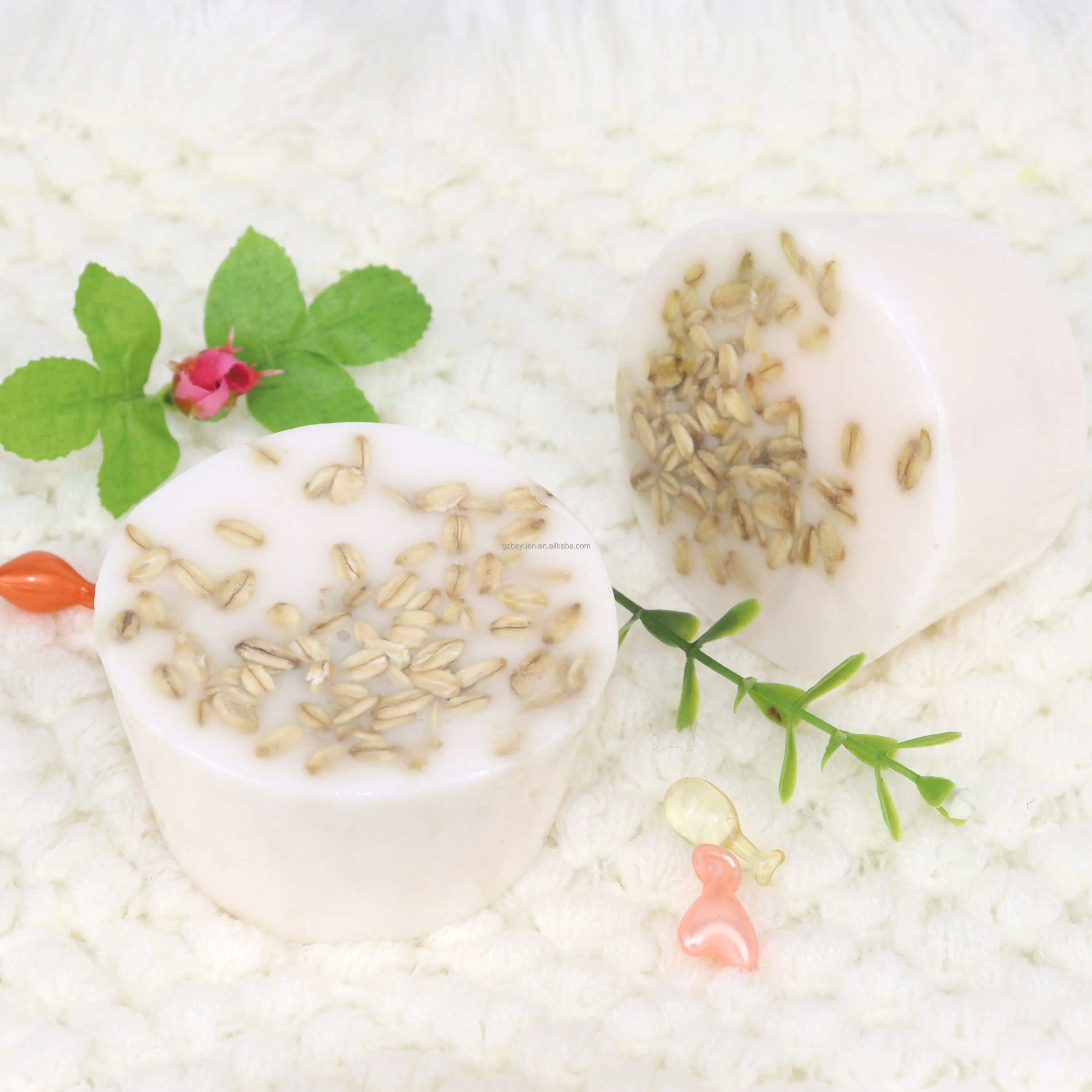 Товары для красоты, частная марка, Органическая отбеливающая Ароматизированная овсянка, омолаживающий козье молоко, рисовое мыло ручной работы для черной кожи