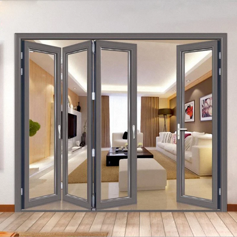 
Good price accordion folding door hot sales aluminium folding door for villa 
