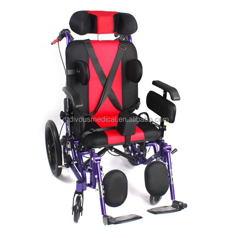 China portable lightweight foldable folding adjustable cheap wheelchairs for cerebral palsy children wheelchair manufacturers