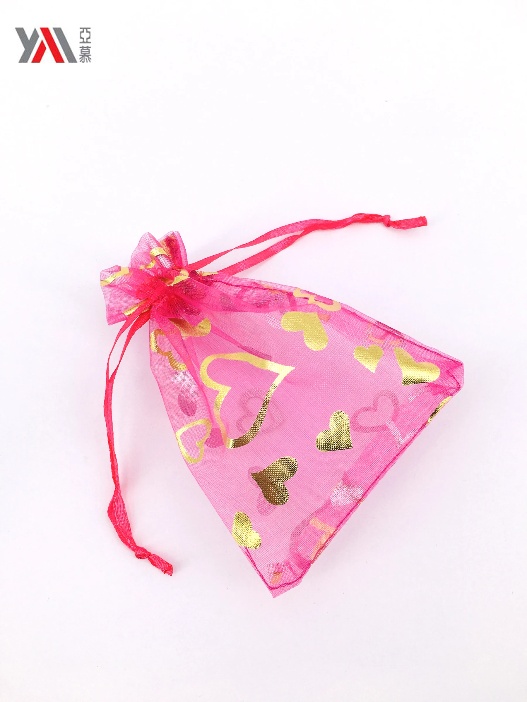 Wholesale Custom drawstring packing cheap organza gift bag