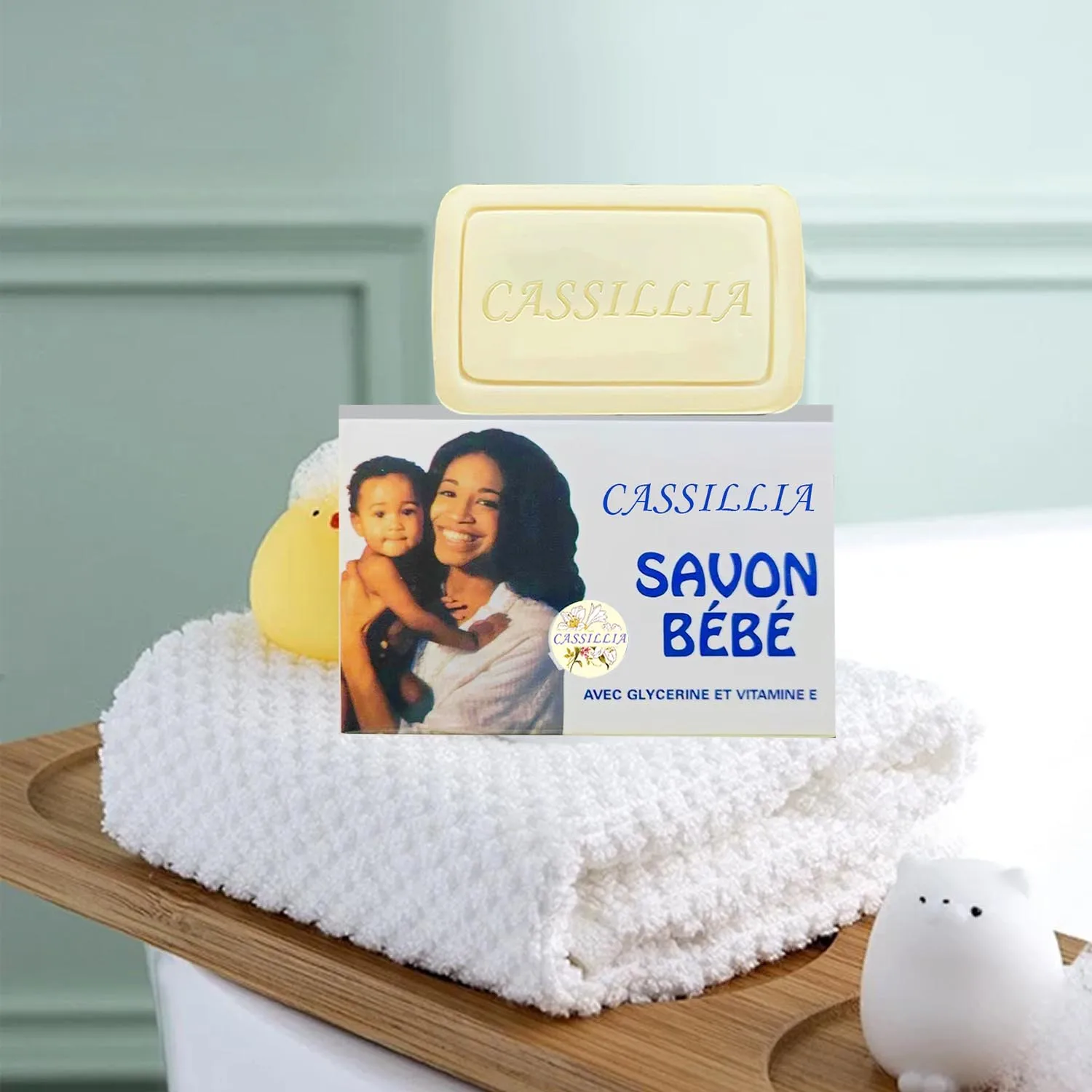 Cassillia Cleansing Mineral Bath Handmade Soap Glycerin Vitamin E Savon kojic Babe Moisturizing Nourishing Soap